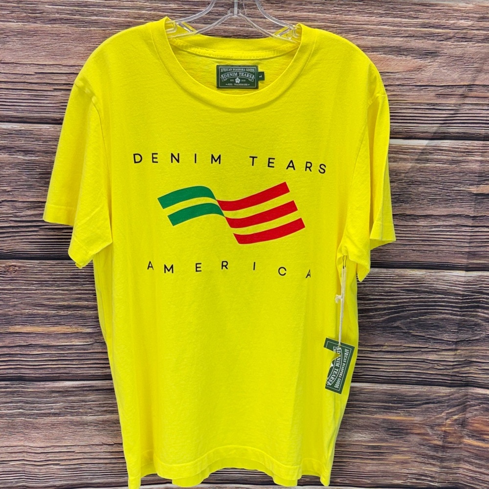⭐️NWT Denim Tears men’s Ellis tears tee SZ LG